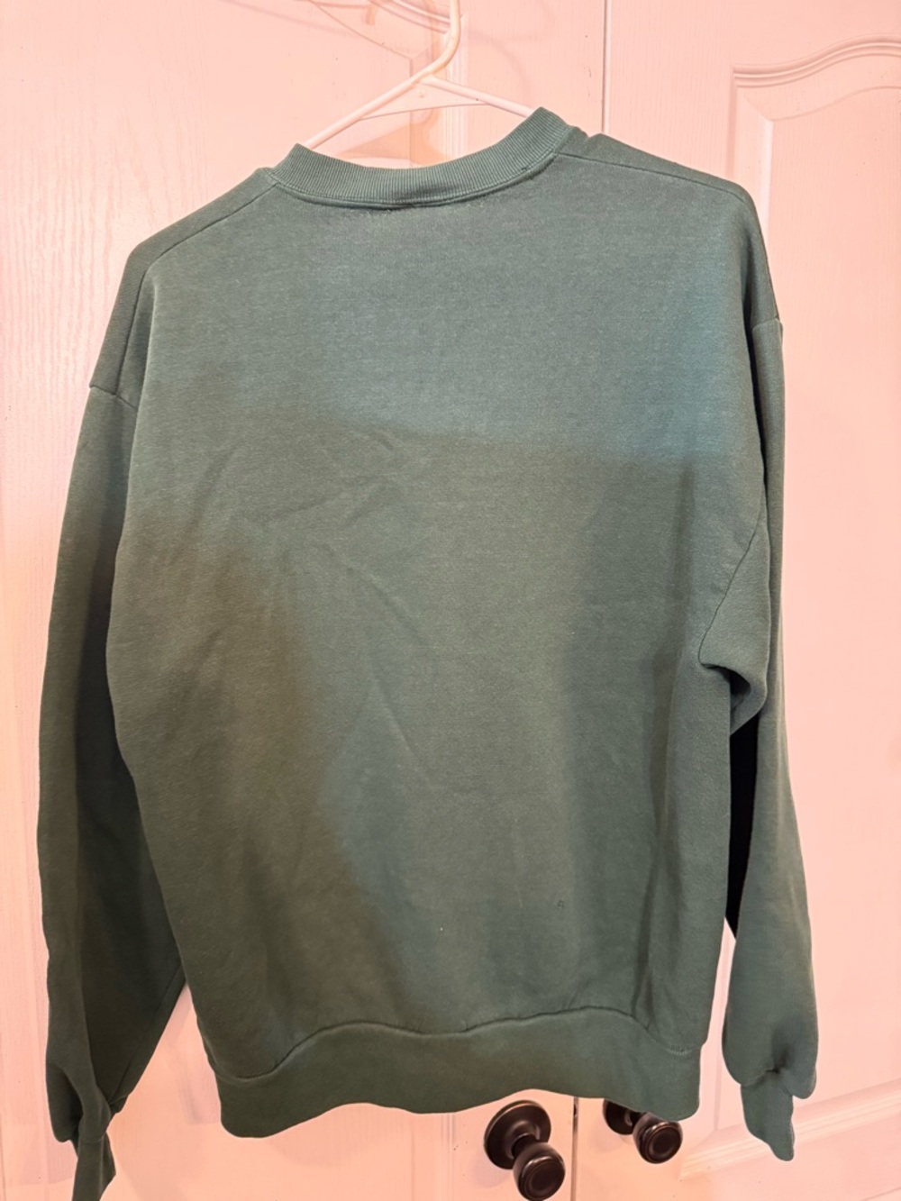 Vintage Jerzees Crewneck Sweater - Dark Green - Picture 4 of 5
